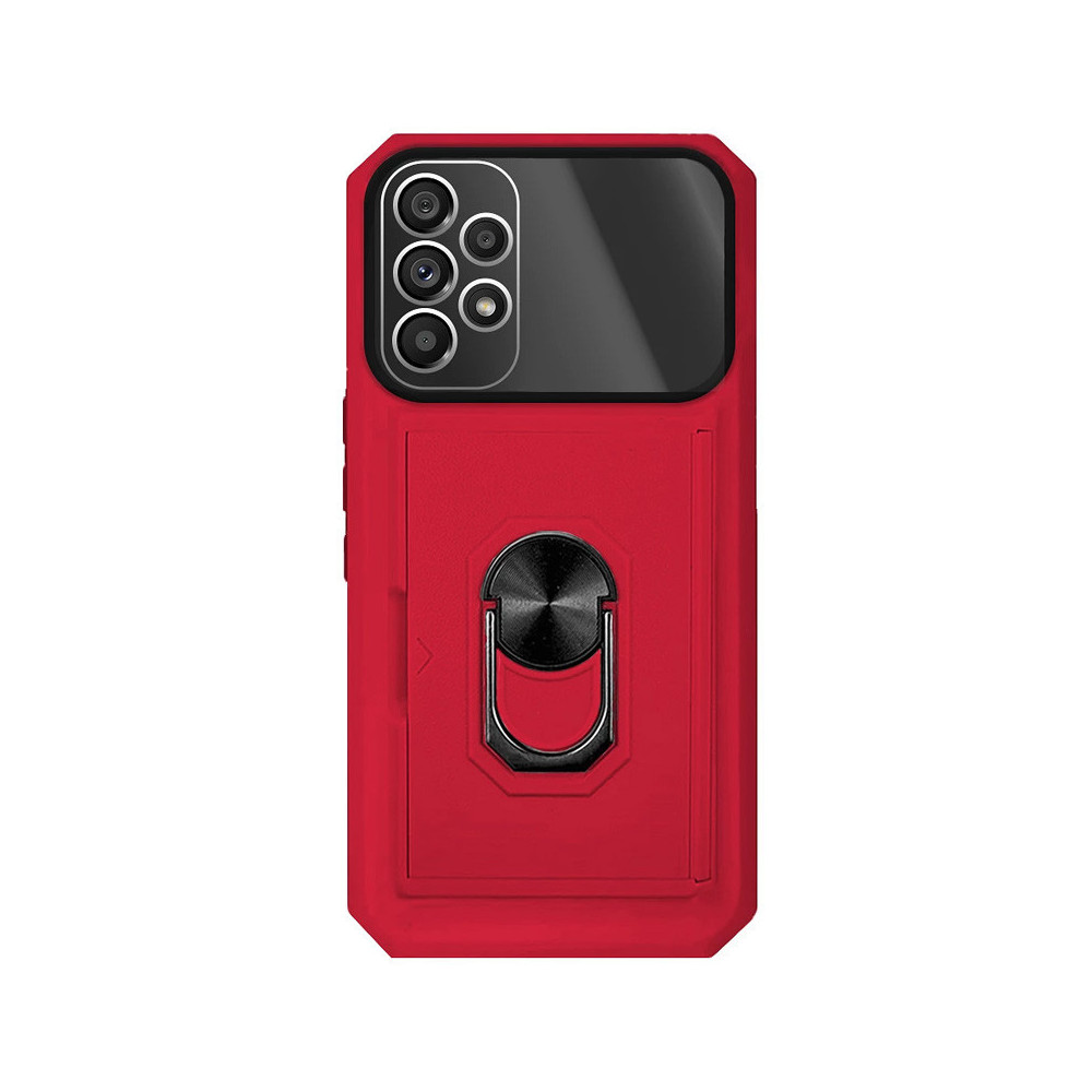 Capa Samsung A13 Armor Cartões Anel Vermelho