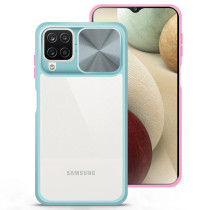 Capa Samsung A12 Câmara Slide Verde Água