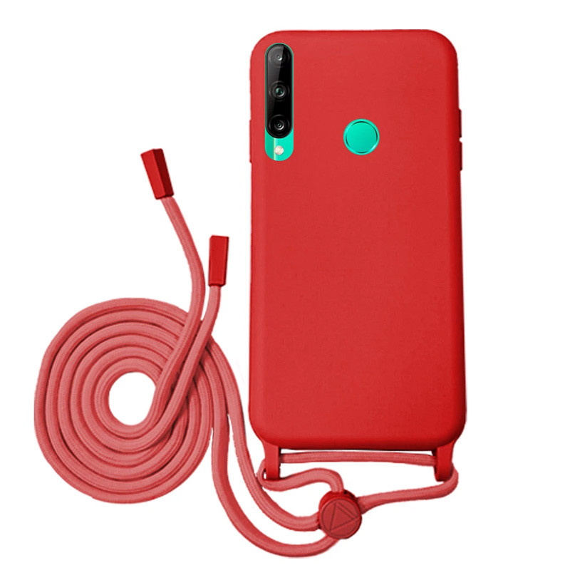 Capa Huawei P40 Lite E Silky Cordão Vermelho