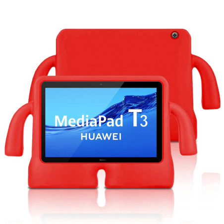 Capa Huawei MediaPad T3 10 Anti Choque Crianças Vermelho