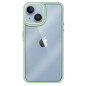 Capa iPhone 15 Transparente Frame Verde