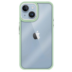Capa iPhone 15 Plus Transparente Frame Verde