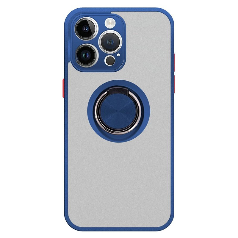 Capa iPhone 15 Pro Híbrida Anel Azul