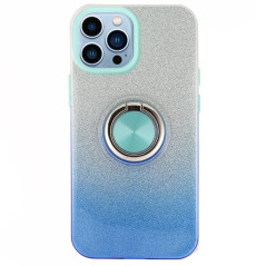 Capa iPhone 15 Pro Brilhantes Anel Azul