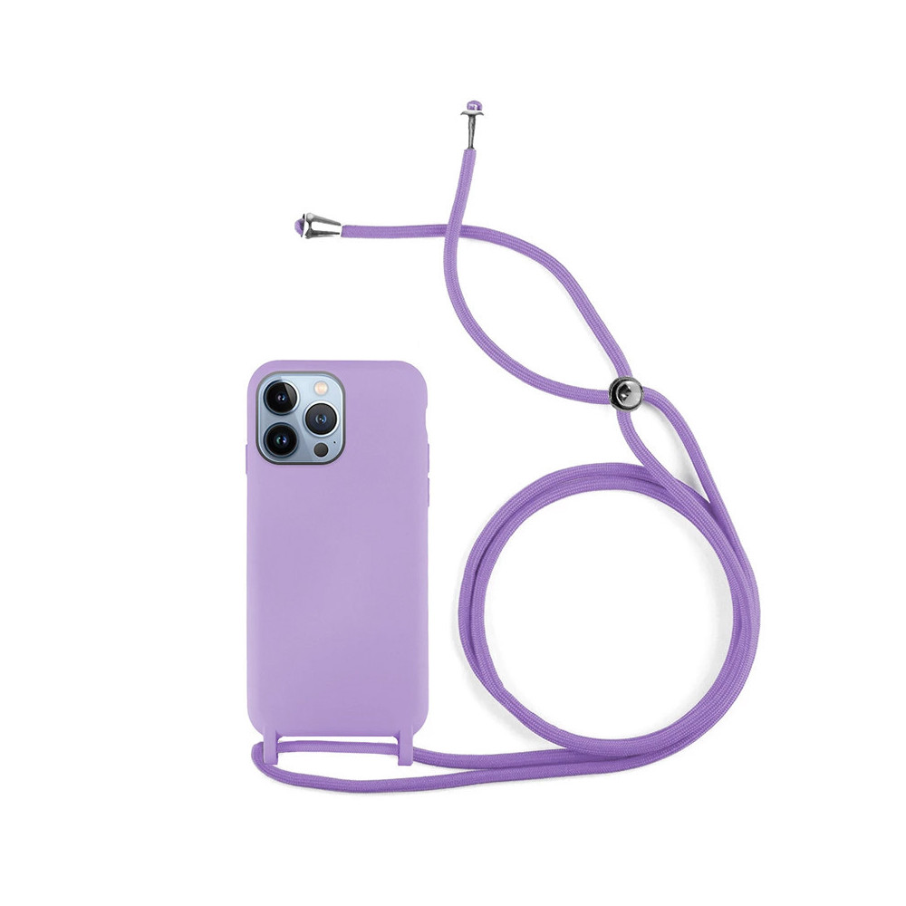 Capa iPhone 15 Pro Silky Cordão Lilás