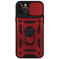 Capa iPhone 15 Pro Max Câmara Armor Anel Vermelho