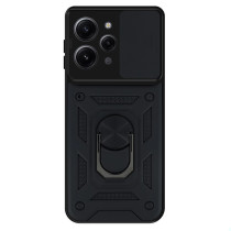 Capa Xiaomi Redmi 12 Câmara Armor Anel Preto