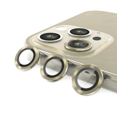 Protetor Câmara iPhone 15 Pro Max Dourado