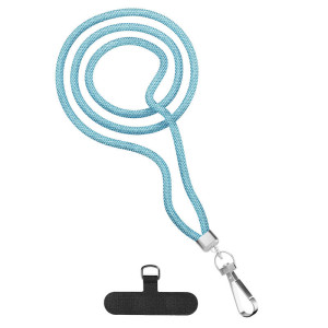 Cordão de Telemóvel Brilhante com Adaptador Universal Verde Água