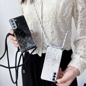 Capa Telemóvel Brilhantes Cordão