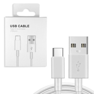 Cabo USB-C / USB-A 3A 1 Metro Branco
