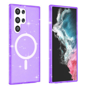 Capa Samsung S23 Ultra MagSafe Brilhantes Lilás