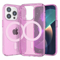 Capa iPhone 14 Pro MagSafe Brilhantes Rosa