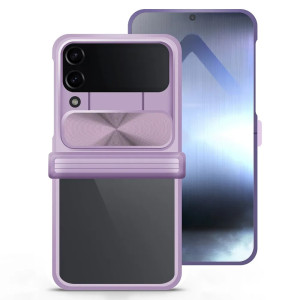 Capa Samsung Z Flip 5 Proteção Câmara Frame Lilás