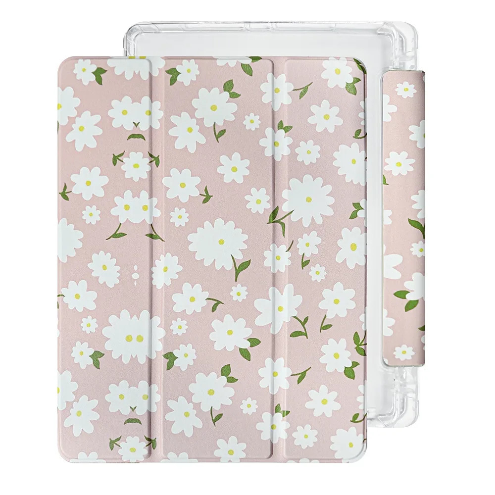 Capa Samsung Tab S9 FE Flip Fold Slim Flores