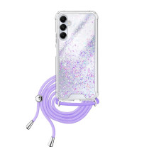 Capa Samsung A16 Brilhantes Cordão Lilás