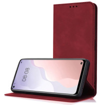 Capa Samsung Galaxy A16 5G Flip Efeito Pele Vermelho
