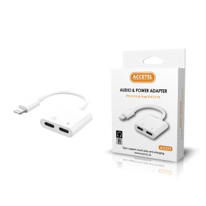 AU223 Adaptador Lightning para Lightning Duplo