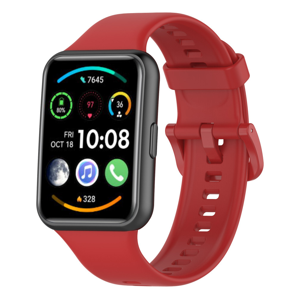 Correia de Silicone Huawei Watch Fit 2 Vermelho