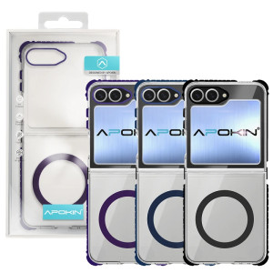 Capa Magsafe Apokin de Rock Samsung Z Flip 6 - Preto