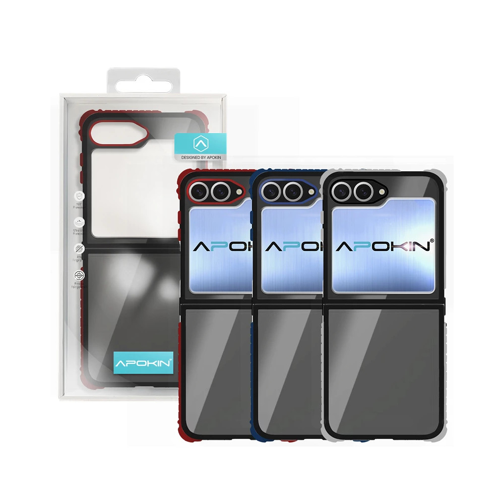 Capa Smoked Apokin de Rock Samsung Z Flip 6 - Azul