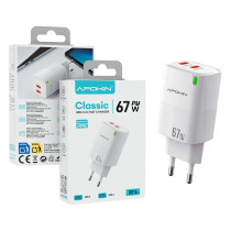 Carregador vermelho duplo Tipo-C 67W APOKIN 81317