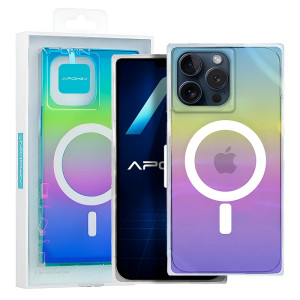 Capa Iridiscente Metallica Magsafe iPhone 15 Pro Max