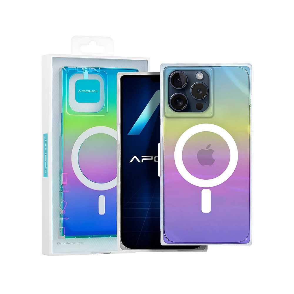 Capa Iridiscente Metallica Magsafe iPhone 15 Pro Max