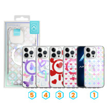 Capa Iridiscente Metallica Magsafe com desenhos iPhone 14 Pro