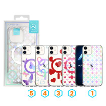 Capa Iridiscente Metallica Magsafe com desenhos iPhone 11