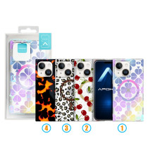 Capa Metalização Magsafe com desenhos iPhone 13/14