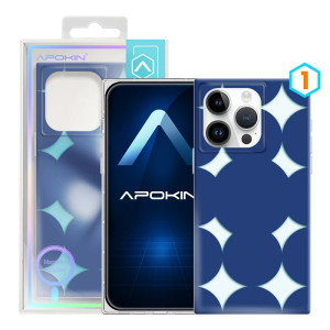 Capa Espelho Iridiscente Magsafe de cores iPhone 14 Pro Max - Azul