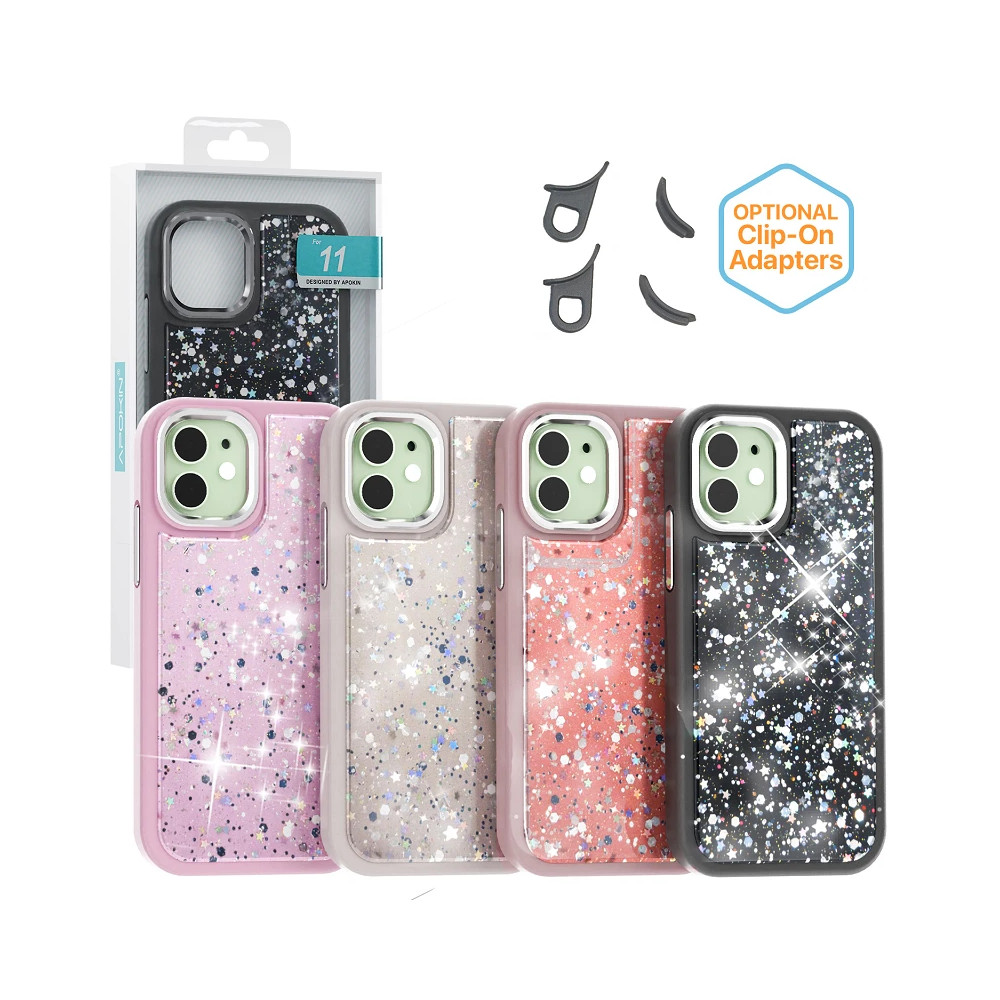 Capa Bling-Bling para iPhone 11 - Lilás
