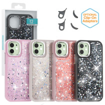 Capa Bling-Bling para iPhone 12/12 PROJECTO - Preto