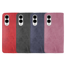 Capa Tapa com Porta-cartões Samsung Galaxy S25 Borda Polipiel - Preto