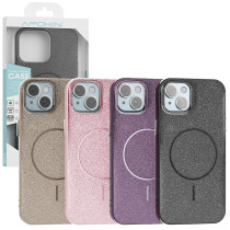 Capa Purpurina Brillo Magsafe de cores iPhone 13/14 - Preto