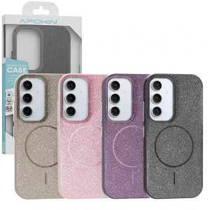 Capa Purpurina Brillo Magsafe de cores Samsung S24 FE