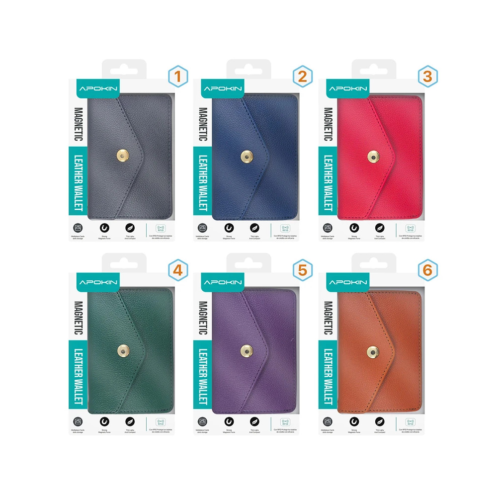 Portfólio Pele compatível Magsafe - Cinzento