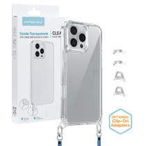 Capa 2en1 ClearStrap transparente para iPhone 12/12 Pro