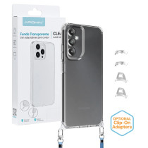 Capa 2en1 ClearStrap transparente para Samsung A05S