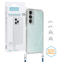 Capa 2en1 ClearStrap transparente para Samsung A25