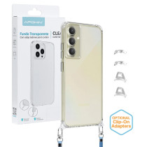 Capa 2en1 ClearStrap transparente para Samsung A55