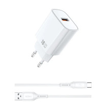 WIWU Wi-G006 A-C Fast 18W Charger with USB-A Port