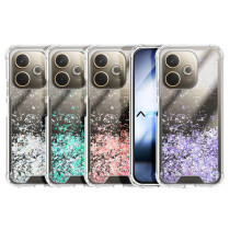 Capa Gel transparente purpurina Oppo A5 Pro - Rosa