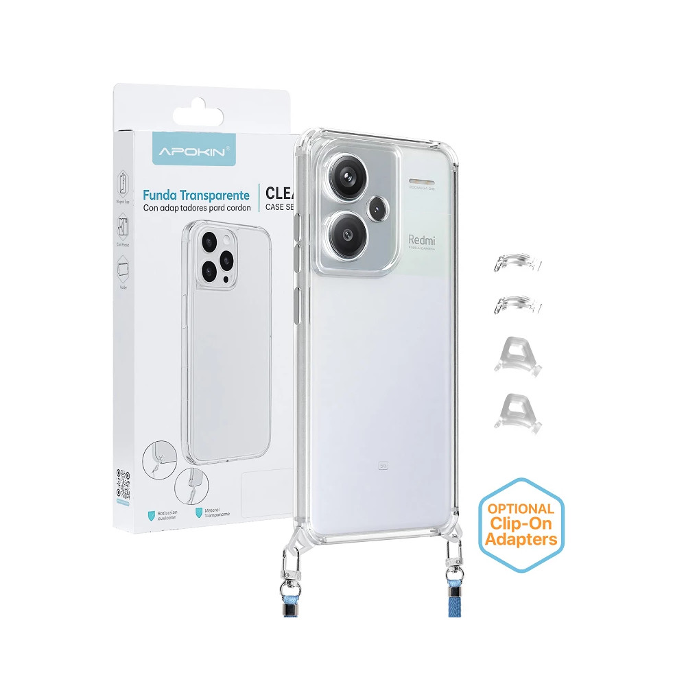 Capa 2en1 ClearStrap transparente para Xiaomi Redmi A5 173