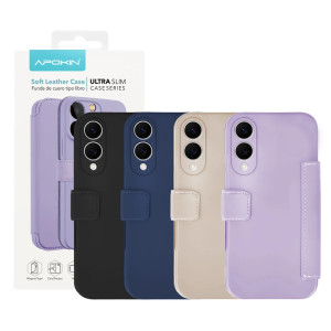 Capa cobertura de couro de silicone Samsung S25 Borda