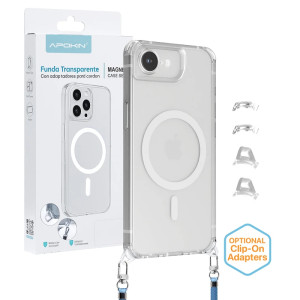 Capa 2en1 ClearStrap com Magsafe Transparente para iPhone 16 Pro Max