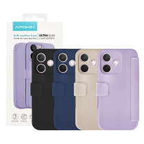 Capa cobertura de couro de silicone Oppo A5 Pro - Lilás