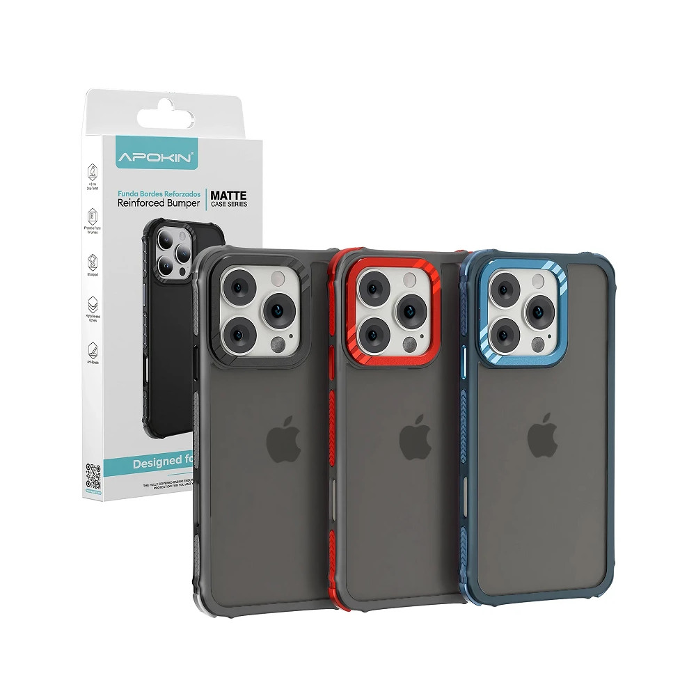 Capa Smoked Apokin de Rock Samsung A16 - Vermelho