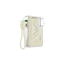 WIWU Power Bank 10000 mAh com tomada Wi-P057 Branco